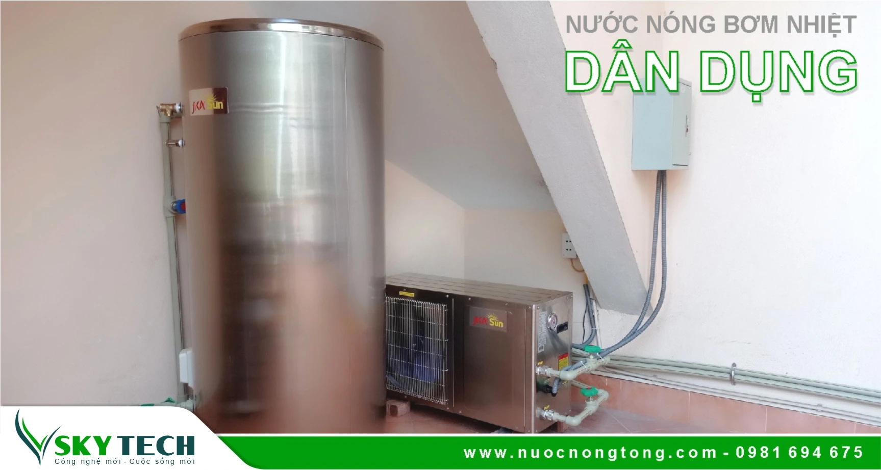 Máy nước nóng Bơm nhiệt cho Gia đình tốt nhất tại Quảng Ninh