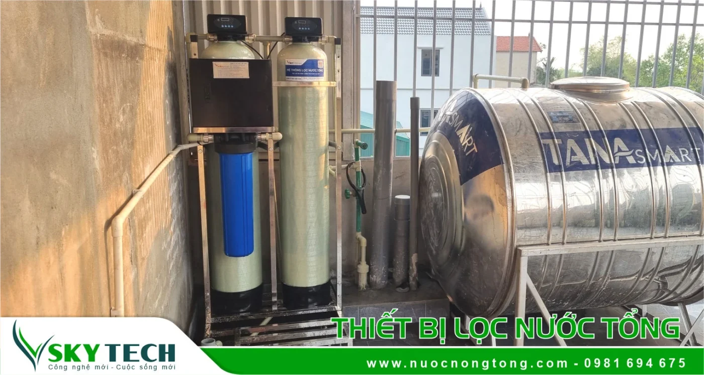 Báo giá hệ thống lọc nước giếng khoan sinh hoạt gia đình